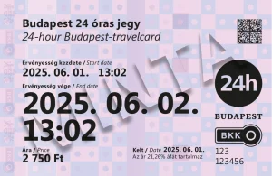 匈牙利‧2026布達佩斯大眾交通:機場來回及票卡購買 bkkjegy berlet budapest24orasjegy minta